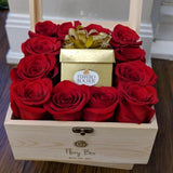 Red Roses & Chocolate Box