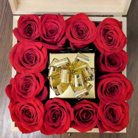 Red Roses & Chocolate Box