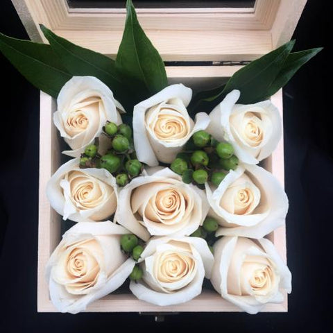Winter collection rose flower box