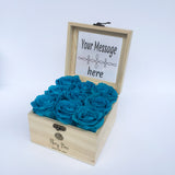 Box of Preserved Roses Eternal roses with Personalized Message